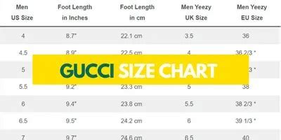 gucci size conversion|gucci size chart uk.